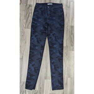 (3/$35) James Jeans Womens Size 28 High Class Skinny Camouflage Blue Denim Jeans